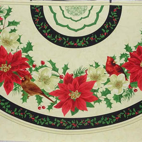 Deck the Halls Christmas tree skirt designed by Jane Maday for Wilmington Prints