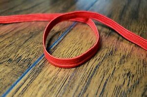 1/4 inch elastic - Red