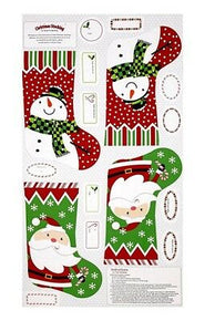 Christmas Wish Snoman Stocking panel