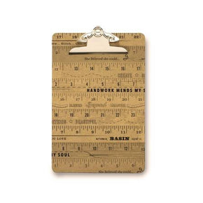 6X9" Wood Ruler Clipboard