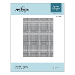 SpellBinders Embossing Folder - SES-018 Plaid Company