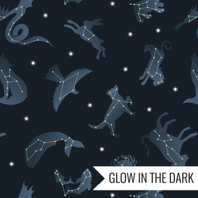 Space Glow By Lewis & Irene - Glow Constellations on Dark 6739-3